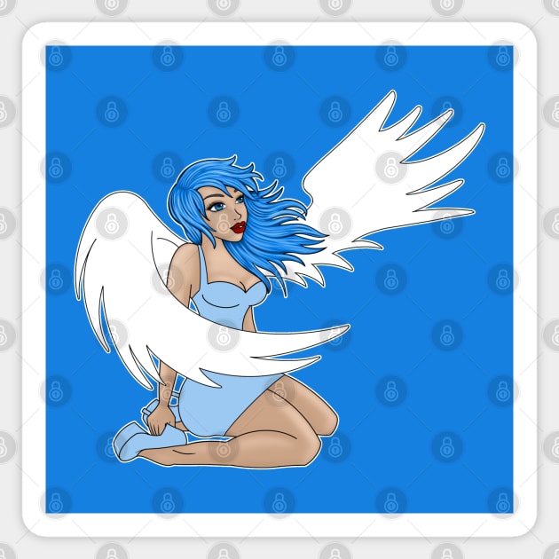 Fallen angel Sticker by Ivetastic